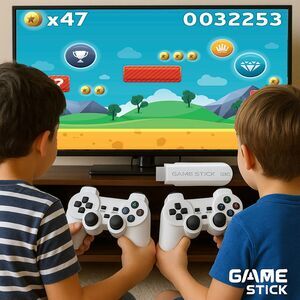 Plug & Play Game Stick Console – 10,000+ Classic Games Built-In. 4K HDMI Output